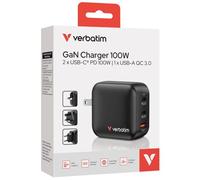 Verbatim GaN Charger 100W Universel Noir Secteur Charge rapide Intérieure