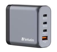 VERBATIM 32203 - Chargeur USB, 140 W, 3 x USB-C PD, 1 x USB-A QC 3.0, GAN