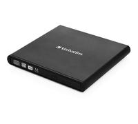 Verbatim Slimline CD/DVD lecteur de disques optiques DVD-RW Noir