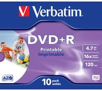 Verbatim 43508 DVD vierge 4,7 Go DVD+R 10 pièce(s)