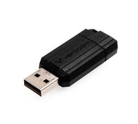 Verbatim Micro-clé USBPinStripe de 64 Go - noire