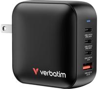 Verbatim Mini GaN Charger Adaptateur de voyage 100 W 1x USB-A, 3x USB-C® Power Delivery, Power Delivery 3.0, QC 3.0 noir chargeur