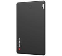 Verbatim My Finder Card Slim Wallet Tracker, Carte de Suivi d'objets Bluetooth Rechargeable pour Portefeuille, Passeport, etc. Compatible avec Apple « Où est ? »