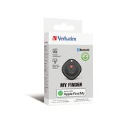 Verbatim My Finder Localisateur Personnel Noir Bluetooth 5.2, USB 3.2 Gen 1, IP66, iOS, Batterie CR2032, 43x44x11mm, 13g