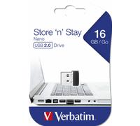 Verbatim Nano, Clé USB USB 2.0, 16 Go, Noir - (( Top pour autoradio ))) NEUF