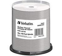 VERBATIM 43718 CD-R 700 52x imprimable thermiquement lot de 100