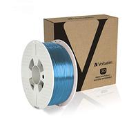 Verbatim PET-G Filament 2 85 mm glycol polyéthylène téréphtalate glycol, Bleu transparent, 1 55056