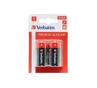 Verbatim Pile Alcaline C-LR14 1.5V - Pack de 2 Unités - Dimensions 26.2x50mm - Poids 61g - Technologie Alcaline Usage Unique