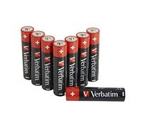 VERBATIM Piles alcalines AAA Premium I 1,5V I AAA-LR03 Micro I Batteries-AAA I Piles pour Lecteur MP3, Appareil Photo, télécommande, Rasoir et Autres I Premium Piles alcalines I 8 pièces