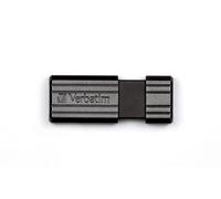 Verbatim PinStripe clé USB 4 Go - Noir, 4 Go, USB 2.0, 10 Mo/s, 21 mm, 54 mm, 9,22 mm