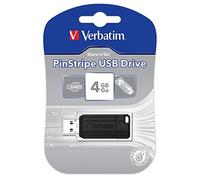 Verbatim Pinstripe Clé USB Drive 2.0 4 Go Noir
