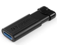 Verbatim PinStripe USB Flash Drive 3.0 64GB Black - Model 49318 Slider Blade
