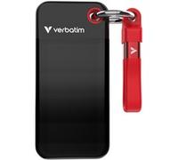 Verbatim SSD externe Pocket 2 To M.2 USB 3.2 Gen 2 (USB‑C) Noir/Rouge