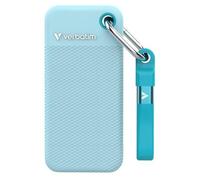 Verbatim Pocket - Color Edition - SSD - 1 To - porte-clé avec attachement à câble - externe (portable) - M.2 - USB 3.2 Gen 2 (USB-C connecteur) - bleu polaire