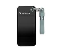 Disque SSD externe - Verbatim - Pocket - 128 Go - Noir/Gris - Réf. 32432
