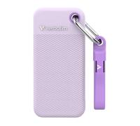 Verbatim Pocket SSD 1To, SSD externe USB 3.2 Gen 2, jusqu'à 1000 Mo/s en lecture et écriture, disque dur externe avec 2 étuis en caoutchouc (blanc et violet) pour PC, Mac et console, violet