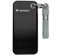 Verbatim Pocket - SSD - 2 To - porte-clé avec attachement à câble - externe (portable) - M.2 - USB 3.2 Gen 2 (USB-C connecteur) - noir/gris Noir/gris, Noir, Gris G