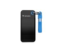 Verbatim Pocket SSD 2 To USB Type-C 3.2 Gen 2 (3.1 Gen 2) Noir, Bleu
