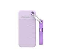 Verbatim Pocket SSD 2To, SSD externe USB 3.2 Gen 2, jusqu'à 1000 Mo/s en lecture et écriture, disque dur externe avec 2 étuis en caoutchouc (blanc et violet) pour PC, Mac et console, violet