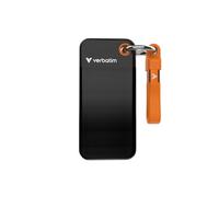 Verbatim Pocket SSD 512 Go, SSD Externe USB 3.2 Gen 2, jusqu'à 1000 Mo/s en Lecture et écriture, Disque Dur Portable pour PC, Mac et Console, Noir/Orange