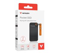 Verbatim Pocket Ssd Usb 3.2 2 To Noir/Orange 32197