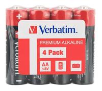 Verbatim Batterie 4 x AA (LR6) alcaline 1.5V – Lot de 4