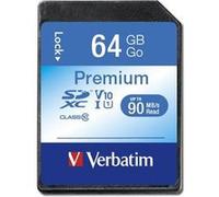Verbatim Premium - Carte mémoire flash - 64 Go - Class 10 - SDXC Multicolore G