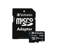 Verbatim Premium - Carte mémoire flash (adaptateur SD inclus(e)) - 64 Go - Class 10 - microSDXC UHS-I