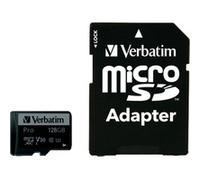 Carte microSDXC Verbatim PRO 64 GB Class 10, UHS-I, UHS-Class 3 avec adaptateur SD