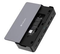 Station d'accueil portable USB-C 3.2 Verbatim Pro CDS-15SSD avec SSD 256Go inclus (Gris)