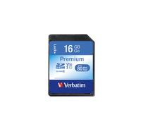 Verbatim SDHC 16 Go Classe 10, Vitesse Lecture/Écriture 10 Mo/s, Référence 43962, Code SH 85235190