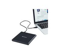 Verbatim Slimline CD/DVD lecteur de disques optiques DVD-RW Noir