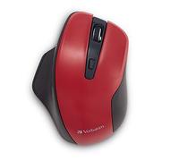 Verbatim Souris LED sans Fil Ergonomique silencieuse - Rouge