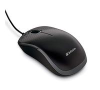 Verbatim Souris optique filaire silencieuse USB - Souris d'ordinateur filaire silencieuse à clic pour PC, Mac, ordinateur portable, Chromebook - Noir 70749