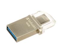 Verbatim Store 'n' Go OTG Micro lecteur USB flash 16 Go USB Type-A / Micro-USB 3.2 Gen 1 (3.1 Gen 1) Argent