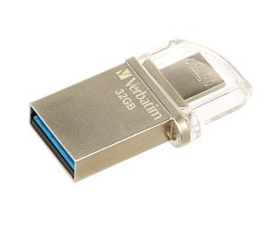 Verbatim Store 'n' Go OTG Micro lecteur USB flash 32 Go USB Type-A / Micro-USB 3.2 Gen 1 (3.1 Gen 1) Argent