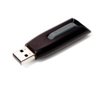 VERBATIM Store 'n' Go V3 Clé USB I USB-3.2 Gen 1 I 64 Go I clé USB avec mécanisme Coulissant I USB-3 avec Interface SuperSpeed I Stockage Externe pour Ordinateur Portable & Autres I Noir