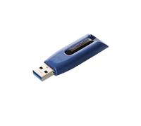 Verbatim Store 'n' Go V3 MAX 128Go USB 3.2 Gen 1 Type-A, Lecture 175Mo/s, Ecriture 80Mo/s, Compatible Windows/macOS/Linux, Format Slide Noir/Bleu