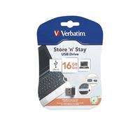 Verbatim Store 'n' Stay USB Drive - Clé USB - 16 Go - USB 2.0 - noir