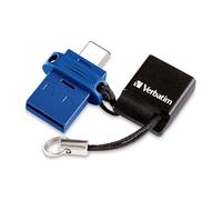 Verbatim-Store 'n'Go 32GB 32GB USB 3.0 3,1 (gène de Type 1-) Type A/C-unité clé USB Bleu Flash USB (USB 3.0 3,1 (Gen 1) Type-A/C-Type sans Couvercle Bleu USB-Type A/USB Type C-)