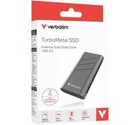 Verbatim TurboMetal - SSD - 2 To - externe (portable) - USB4 (USB-C connecteur) Gris G