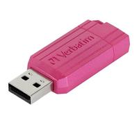 Verbatim USB DRIVE 2.0 PINSTRIPE Clé USB 128 GB rose 49460 USB 2.0