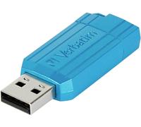 Verbatim USB DRIVE 2.0 PINSTRIPE Clé USB 64 GB bleu 49961 USB 2.0