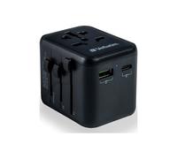 Verbatim 49544 adaptateur prise d'alimentation Universel Noir