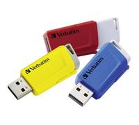 Verbatim V Store N CLICK Clé USB 16 GB jaune, rouge, bleu 49306 USB 3.2 (1è gén.) (USB 3.0)