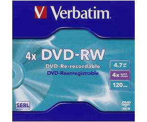 Verbatim VB-DMW44JC, DVD-RW, 120 mm, Boîtier double, 1 pièce(s), 4,7 Go 43285