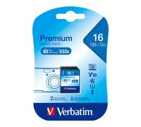 Verbatim Verbatim Carte SDHC 16GB Classe 10 43962 Quantité:1