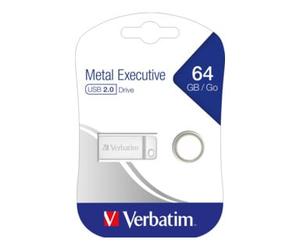 Verbatim Verbatim Clé USB 64 Go 2.0 Metal Executive 98750 si Quantité:1