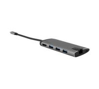 Verbatim Station d'accueil USB-C 49142 Multiport USB 3.2 Gen1 HDMI SDHC/microSDHC RJ45 Argent