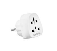 Verbatim WTEU-02 - Adaptateur pour prise d'alimentation - Type L, Type N, Type I, Type G, Type C, Type B, Type A, Type J (P) pour Type E, Type F (R) - 100-250 V - 10 A - Europe